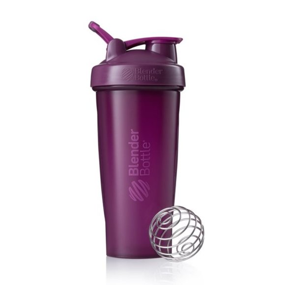 BlenderBottle Classic 28 oz Plum Shaker Cup with Flip-Top and Wide Mouth Lid - Picture 1 of 16